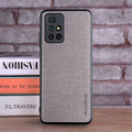 Capa para xiaomi redmi 10 2022 coque luxo têxtil pele de couro macio tpu duro pc telefone capa para xiaomi redmi 10