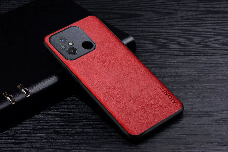 Capa de Couro de Luxo para Xiaomi Redmi 12C