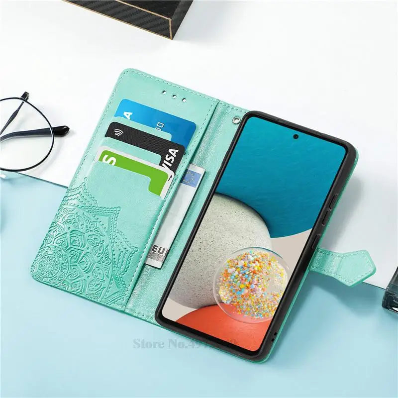 Carteira de couro Flip Case para Samsung, Capa para Galaxy A30, A30S, A30, A305F