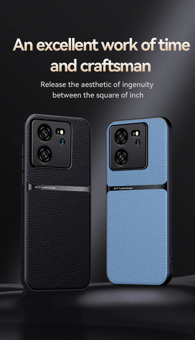 Capa de telefone de couro magnética para xiaomi 13T Pro, Redmi K60