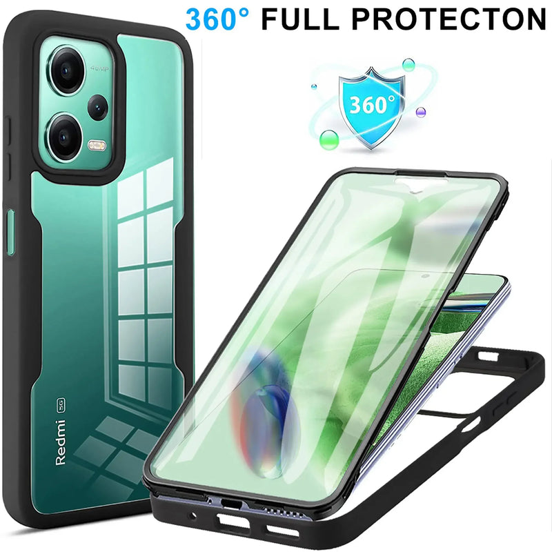 Capa de Silicone para Xiaomi, Redmi 13C, 12C, 12, 10C, 9, 9A, 9T, 9C, Note 12, 11, 10 S, 9 Pro, A1, A2, poco, X5, F5, X4, F3 pro, 360