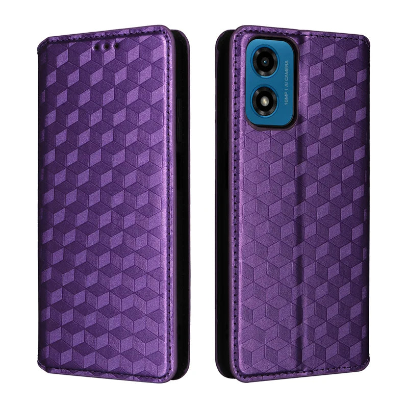 Capa de Carteira Flip para Motorola Moto E14