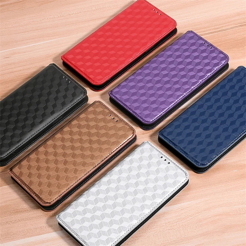 Capa de Carteira Flip para Motorola Moto E14