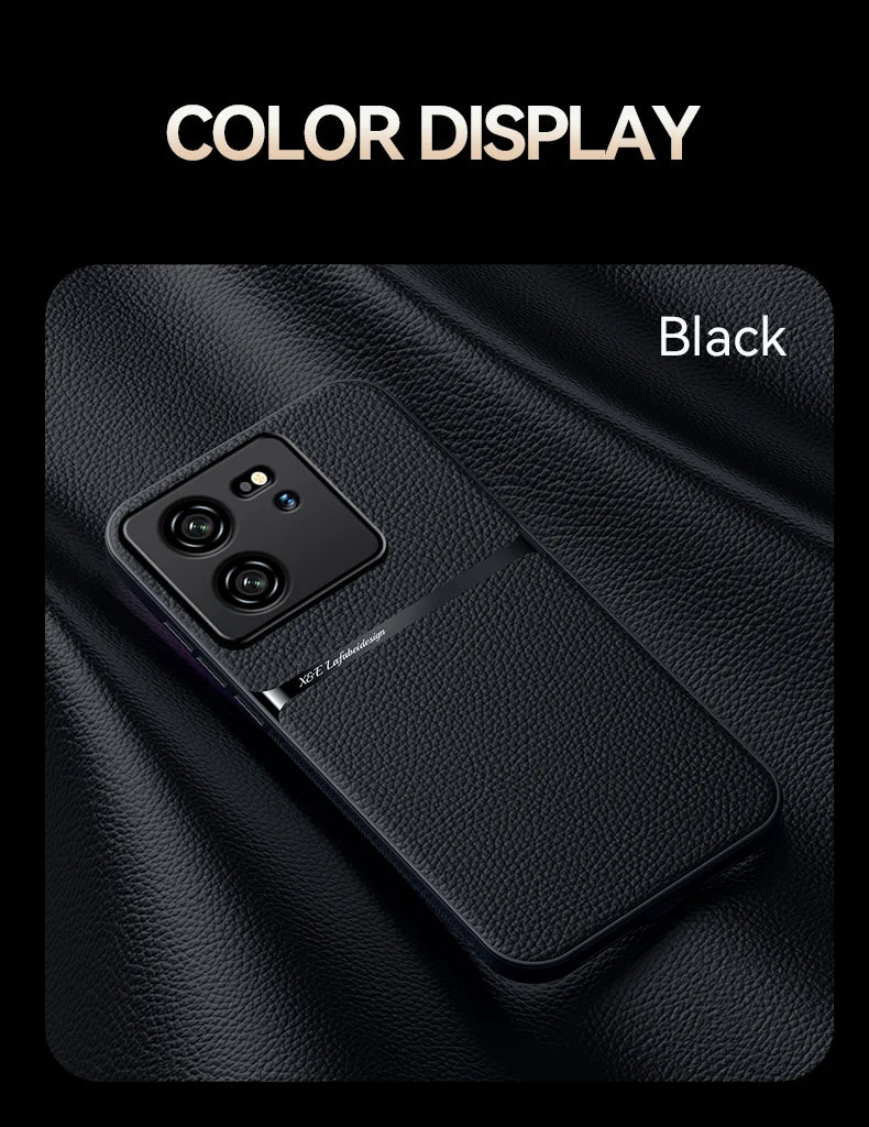 Capa de telefone de couro magnética para xiaomi 13T Pro, Redmi K60