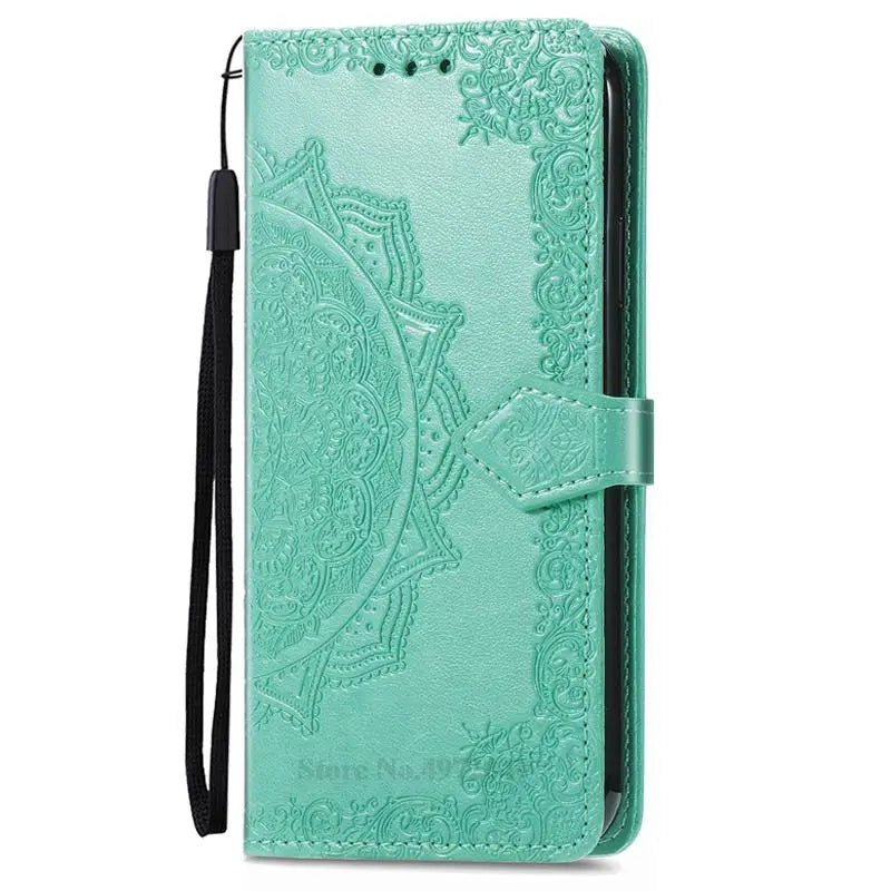 Carteira de couro Flip Case para Samsung, Capa para Galaxy A30, A30S, A30, A305F