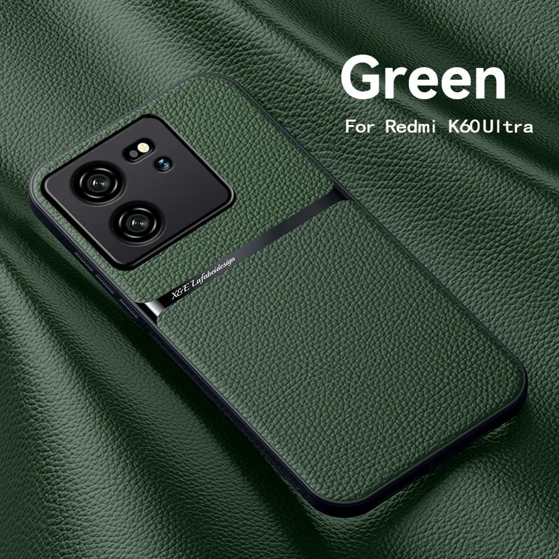 Capa de telefone de couro magnética para xiaomi 13T Pro, Redmi K60