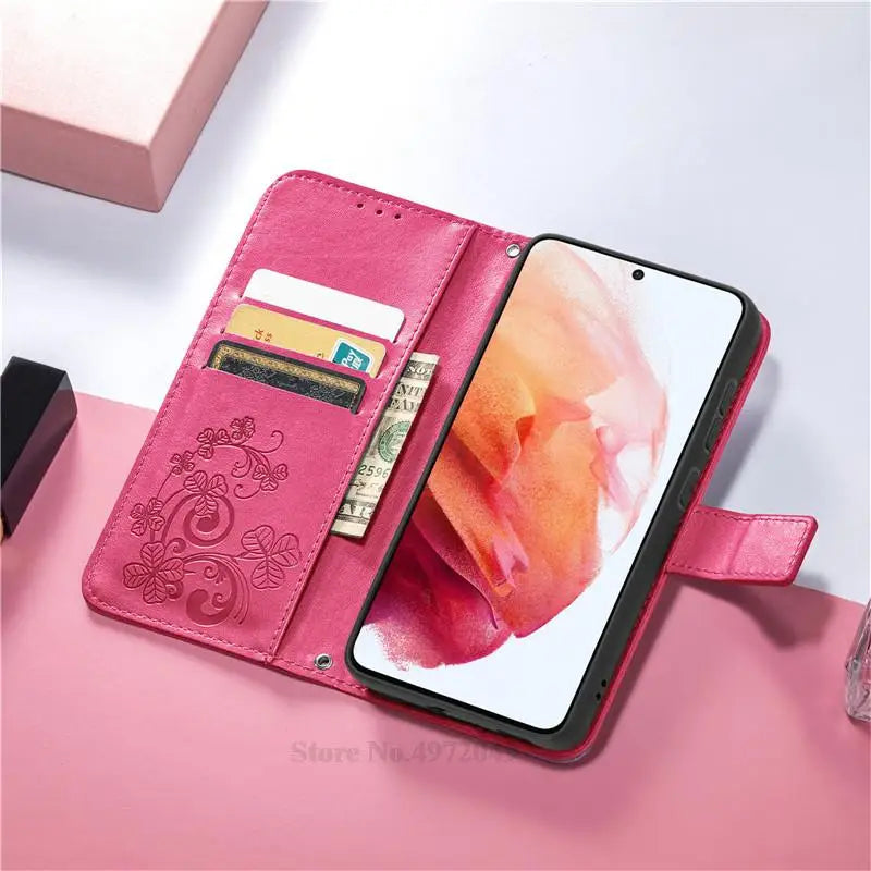 Carteira de couro Flip Case para Samsung, Capa para Galaxy A30, A30S, A30, A305F