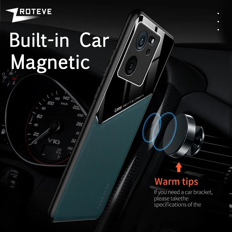 Zroteve-Capa Dura Magnética de Couro PU para Xiaomi Mi13T Pro, Estojo para Carro, Mi13 T Pro, Mi 13 Ultra, Xiaomi Mi13 Lite, Xiao mi 13 Estojos para Telefone