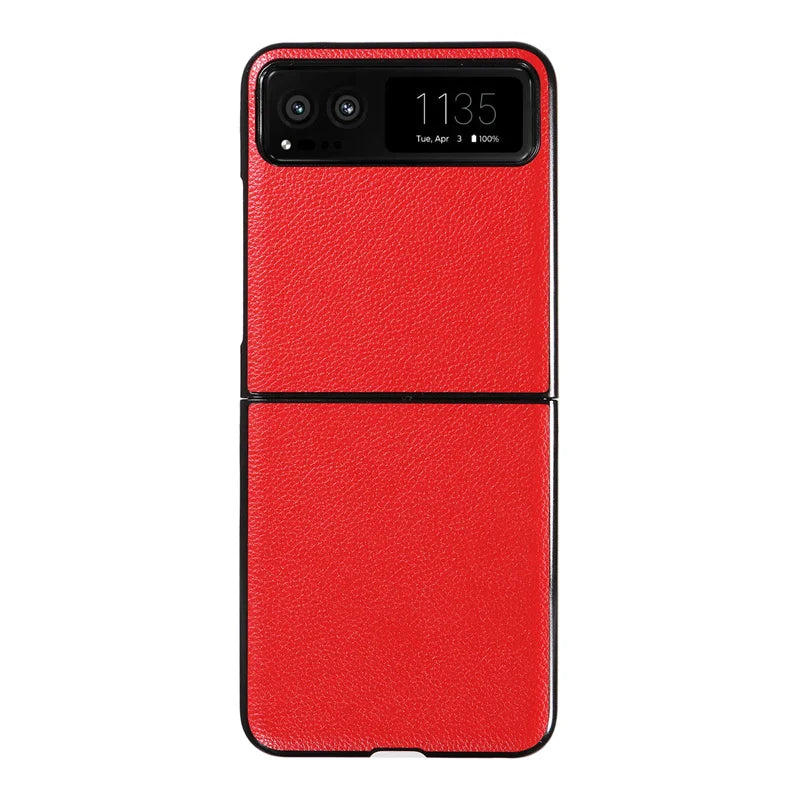 Capa Dobrável de Moda Litchi para Motorola Razr 40