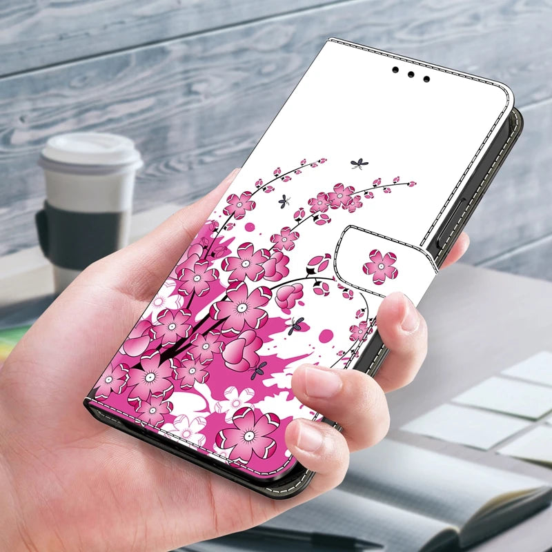 Capa flip couro para xiaomi redmi 8a 7a 8 8a 7 6 8a 7a 5a 4x5 plus