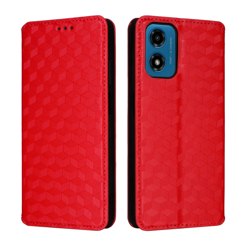 Capa de Carteira Flip para Motorola Moto E14