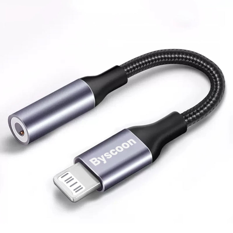 Adaptador Byscoon Lightning para 3.5mm: Conecte Seus Fones de Ouvido ao iPhone com Facilidade!