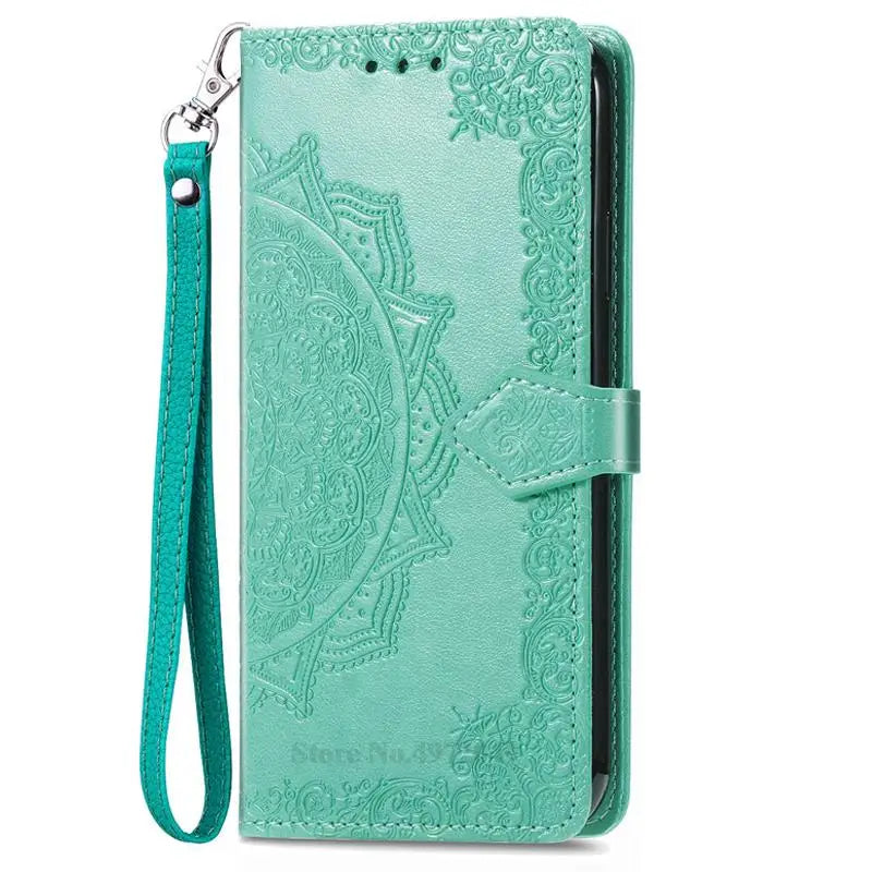 Carteira de couro Flip Case para Samsung, Capa para Galaxy A30, A30S, A30, A305F