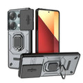 Armor Slide Camera Lens Proteção Capa, Anel Stand Cases para Xiaomi Redmi Note 13 Pro, 4G