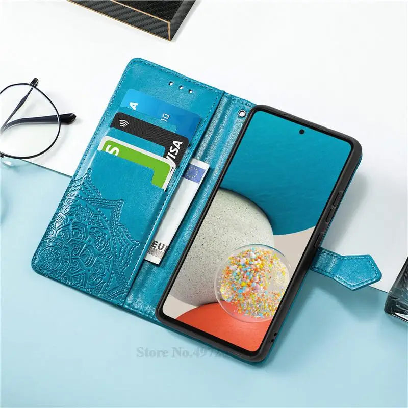 Carteira de couro Flip Case para Samsung, Capa para Galaxy A30, A30S, A30, A305F