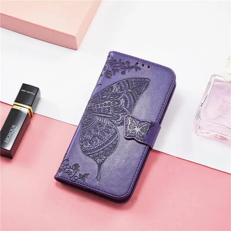 Carteira de couro Flip Case para Samsung, Capa para Galaxy A30, A30S, A30, A305F