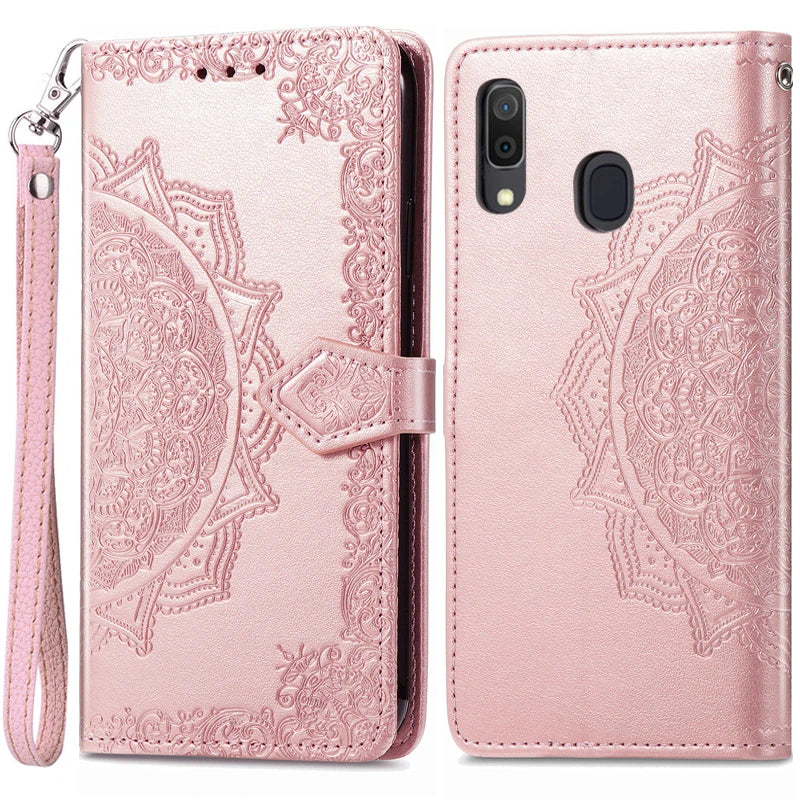 Carteira de couro Flip Case para Samsung, Capa para Galaxy A30, A30S, A30, A305F