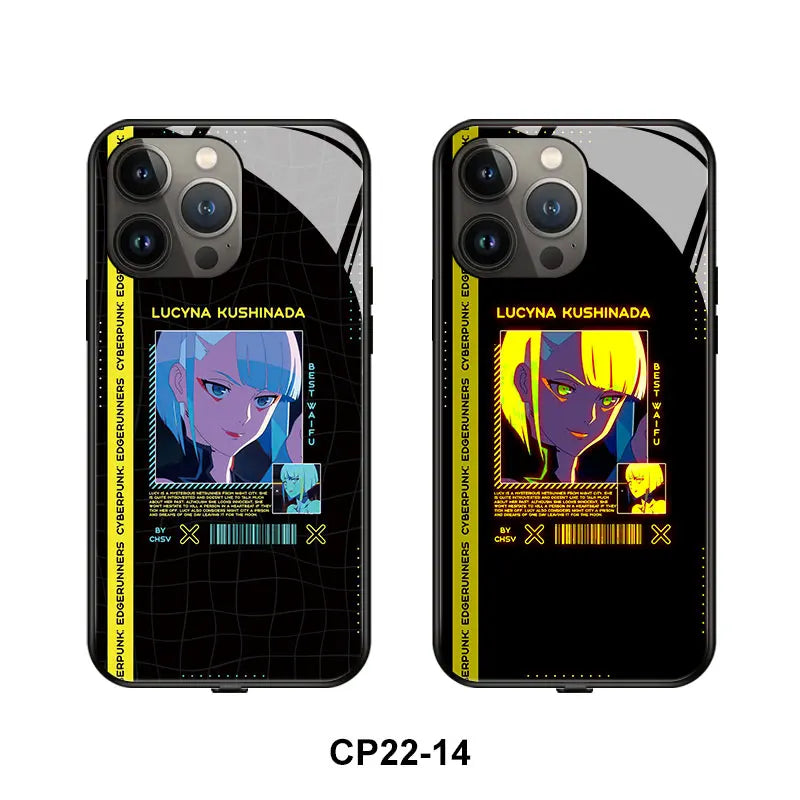 Capa de telefone celular luminoso inteligente estilo cyber-punk, Xiaomi 12T, 11Ultra, 10s, Redmi Note 10, Nota 11Pro, Poco F5, X3, GT