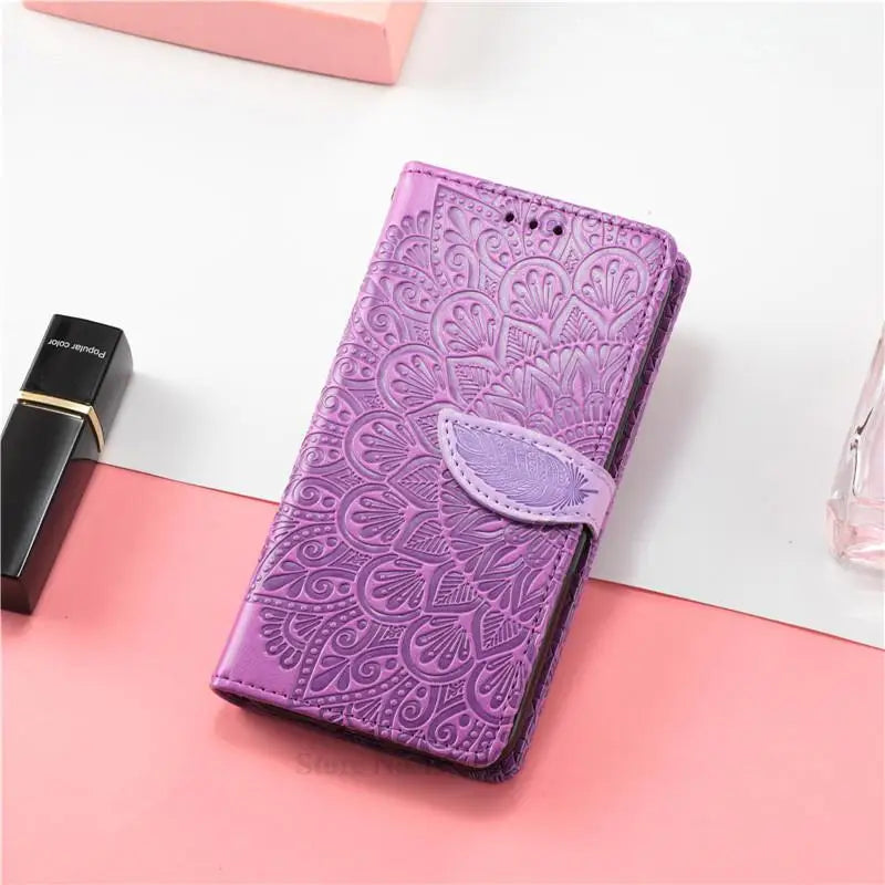 Carteira de couro Flip Case para Samsung, Capa para Galaxy A30, A30S, A30, A305F