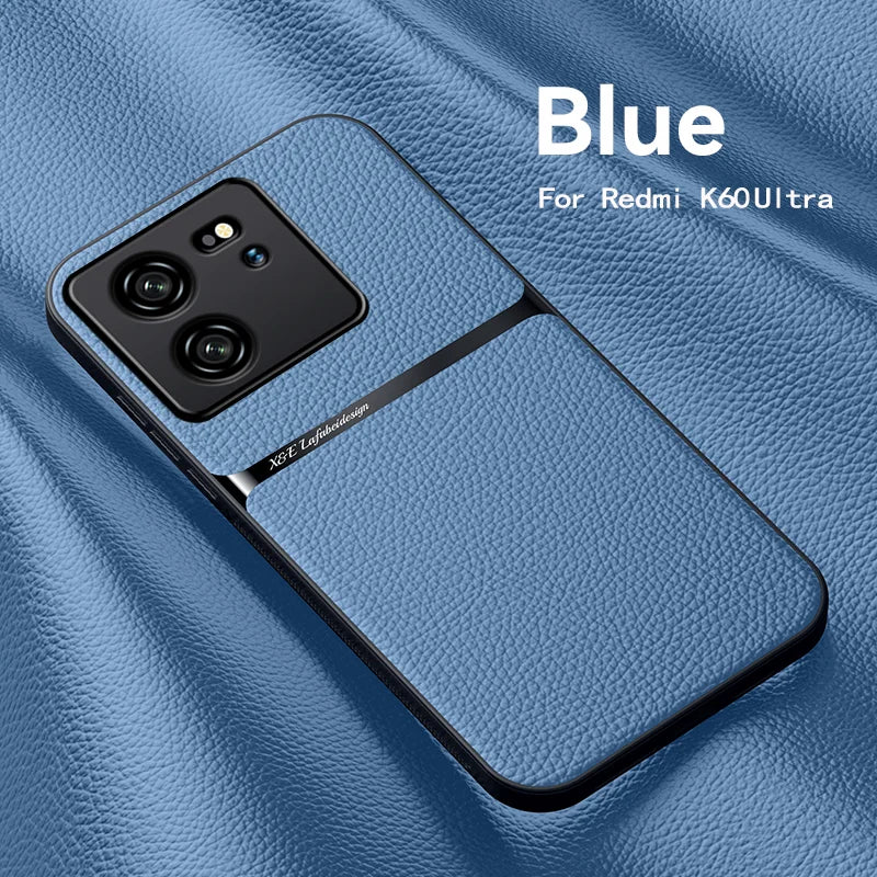 Capa de telefone de couro magnética para xiaomi 13T Pro, Redmi K60