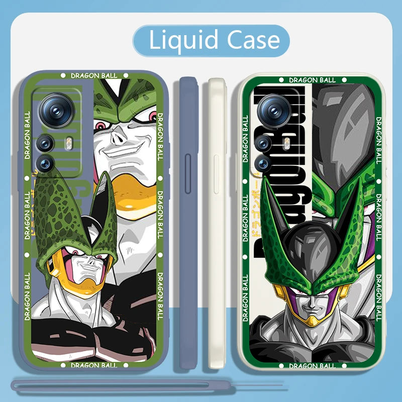 Capa para celular D-Dragon Ball, corda líquida, Xiaomi Mi 13T 13 12T 12 11T 11i 11 A3 10T 10 9 Pro Lite Ultra 5G, luxo