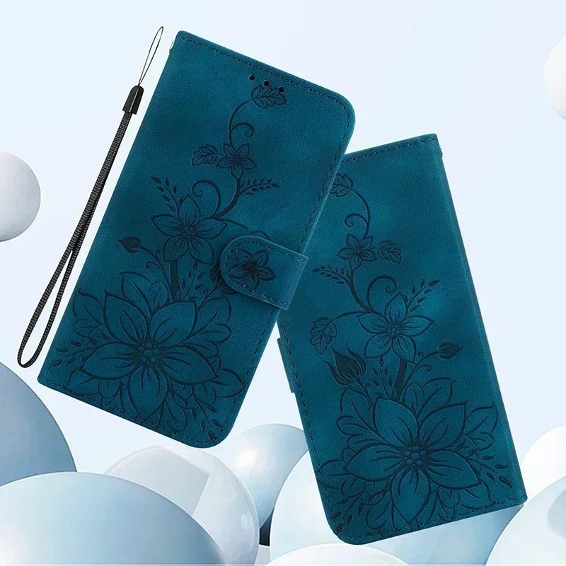 Capa de telefone de couro com cordão de carteira para iPhone, capa para iPhone 12, 13, 14, 15,