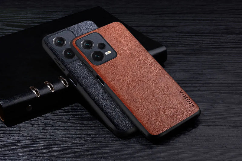 Capinha de couro para Xiaomi Redmi Note 12 Pro 5G, 12S