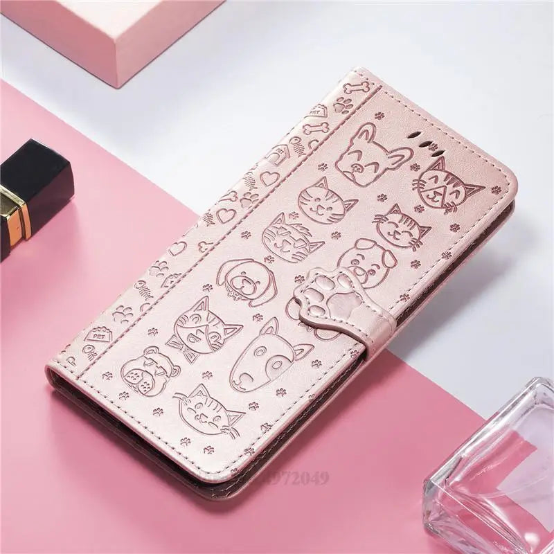 Carteira de couro Flip Case para Samsung, Capa para Galaxy A30, A30S, A30, A305F